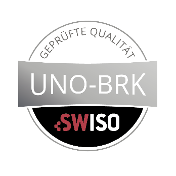 Label «Geprüfte Qualität UNO-BRK» der SWISO